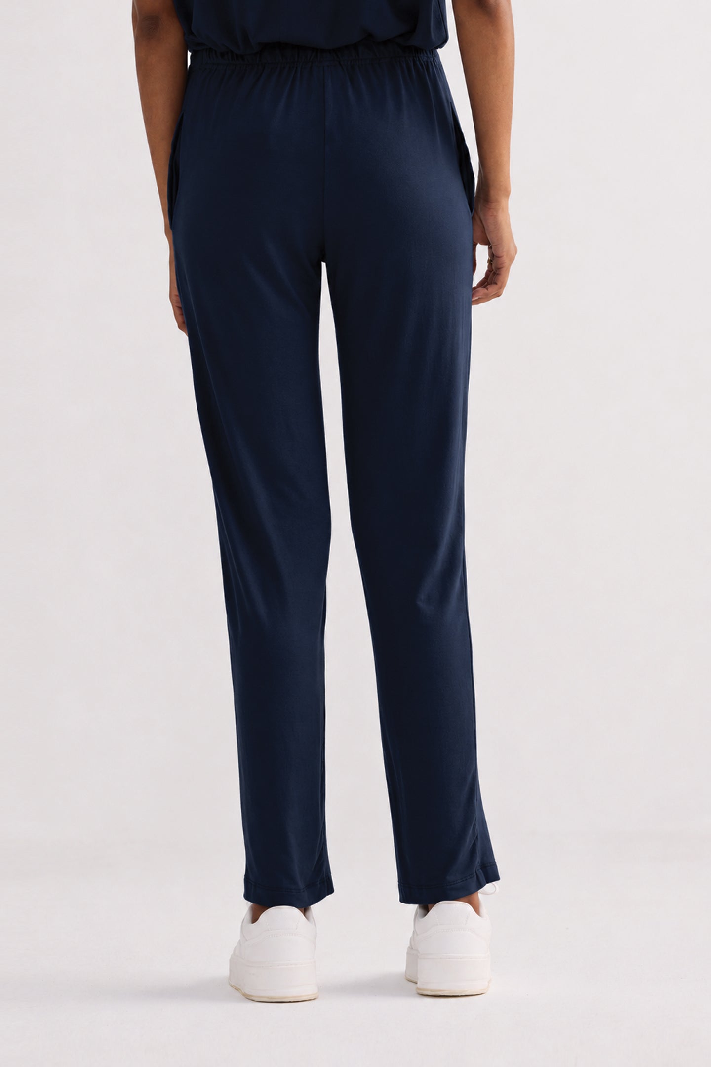 Wide Leg Pant in Navy