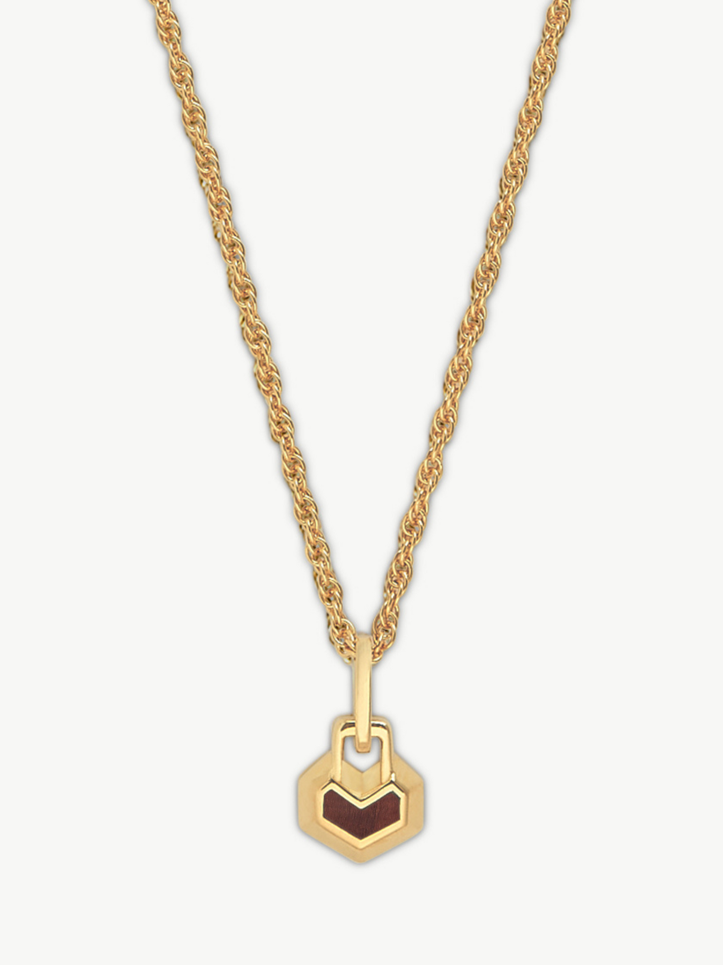 Gold Plated Tiger eye mini necklace 22"- Daryl | No More Nobody