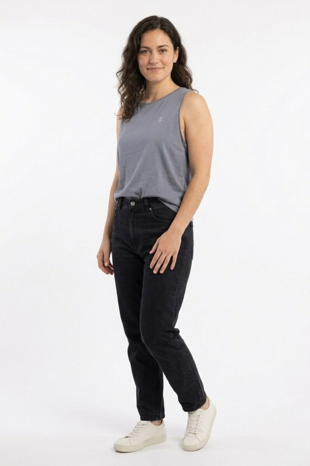Camiseta tirantes orgánica - Gris Lavanda