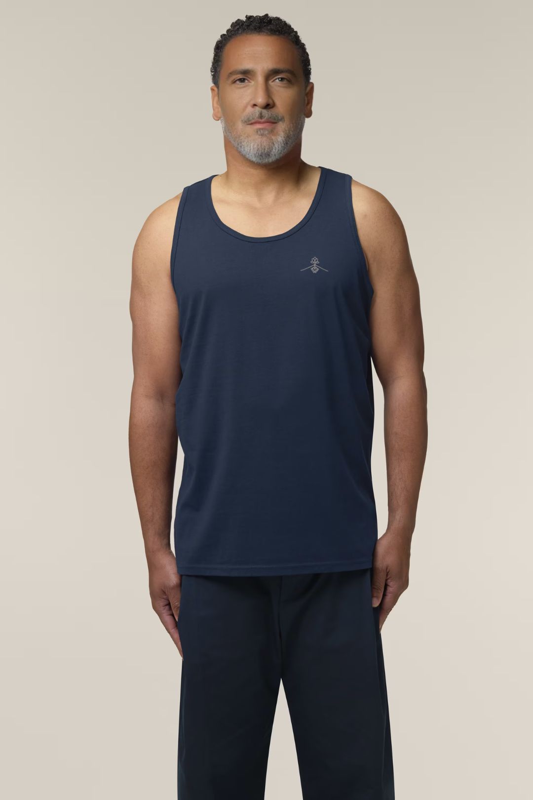 Camiseta tirantes orgánica - Azul Marino