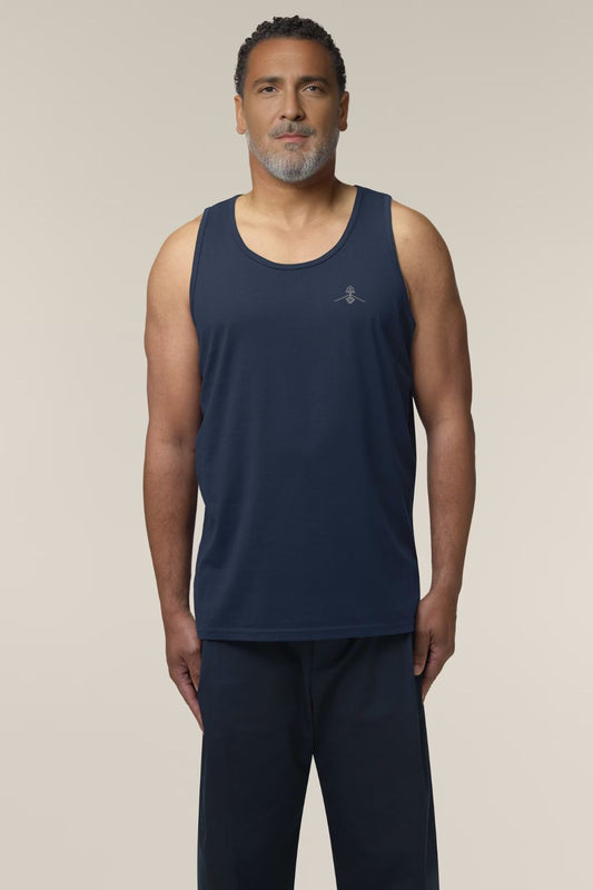 Camiseta tirantes orgánica - Azul Marino