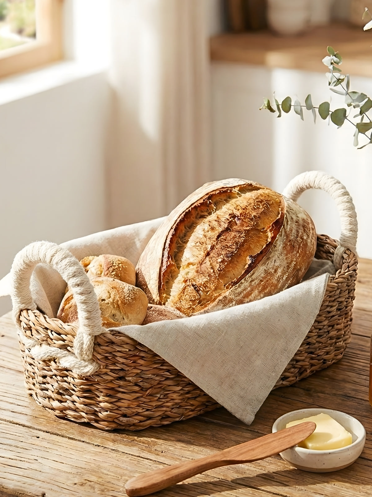 Bread Warmer & Basket - Bird Oval
