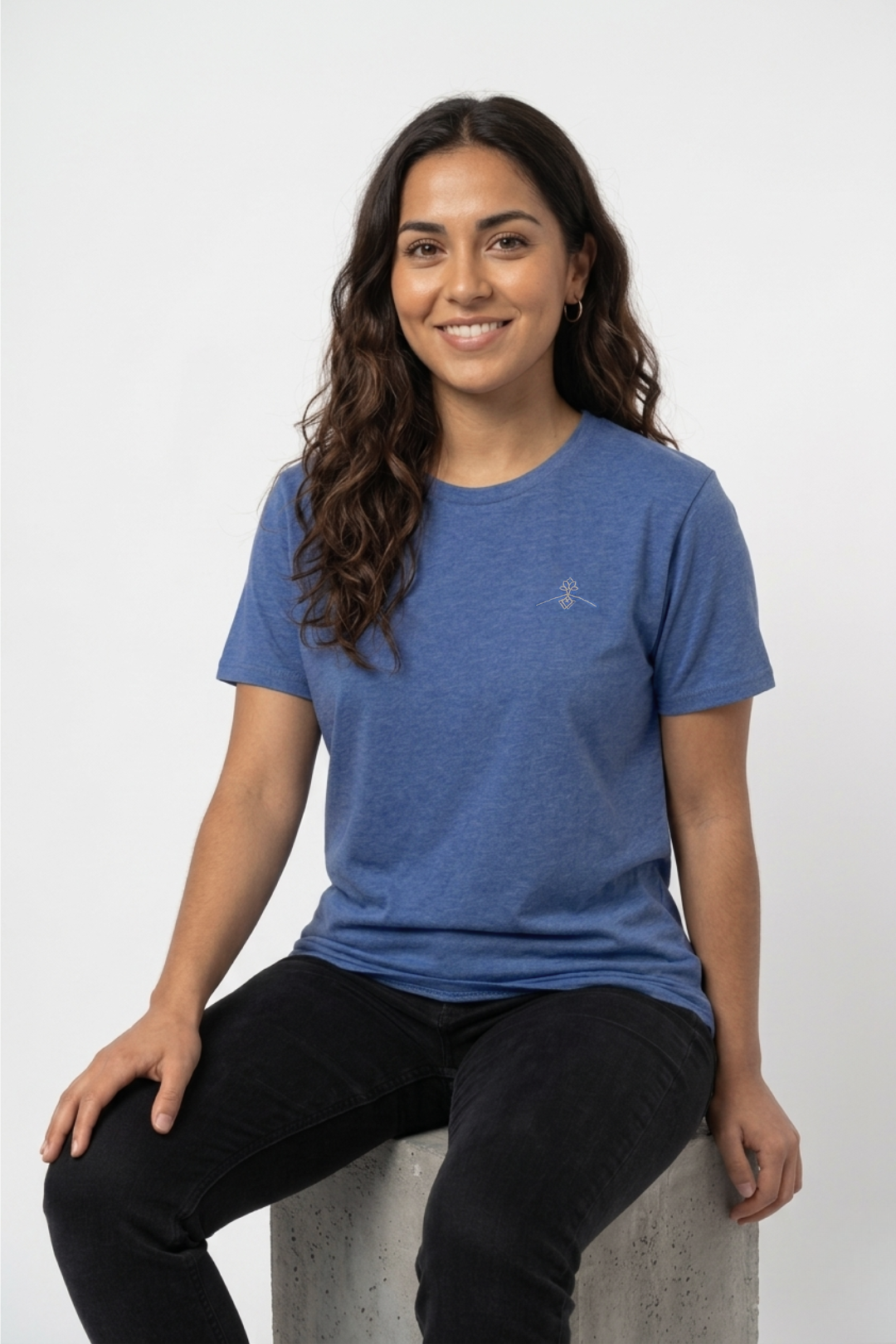 Camiseta orgánica - Azul Fiordo