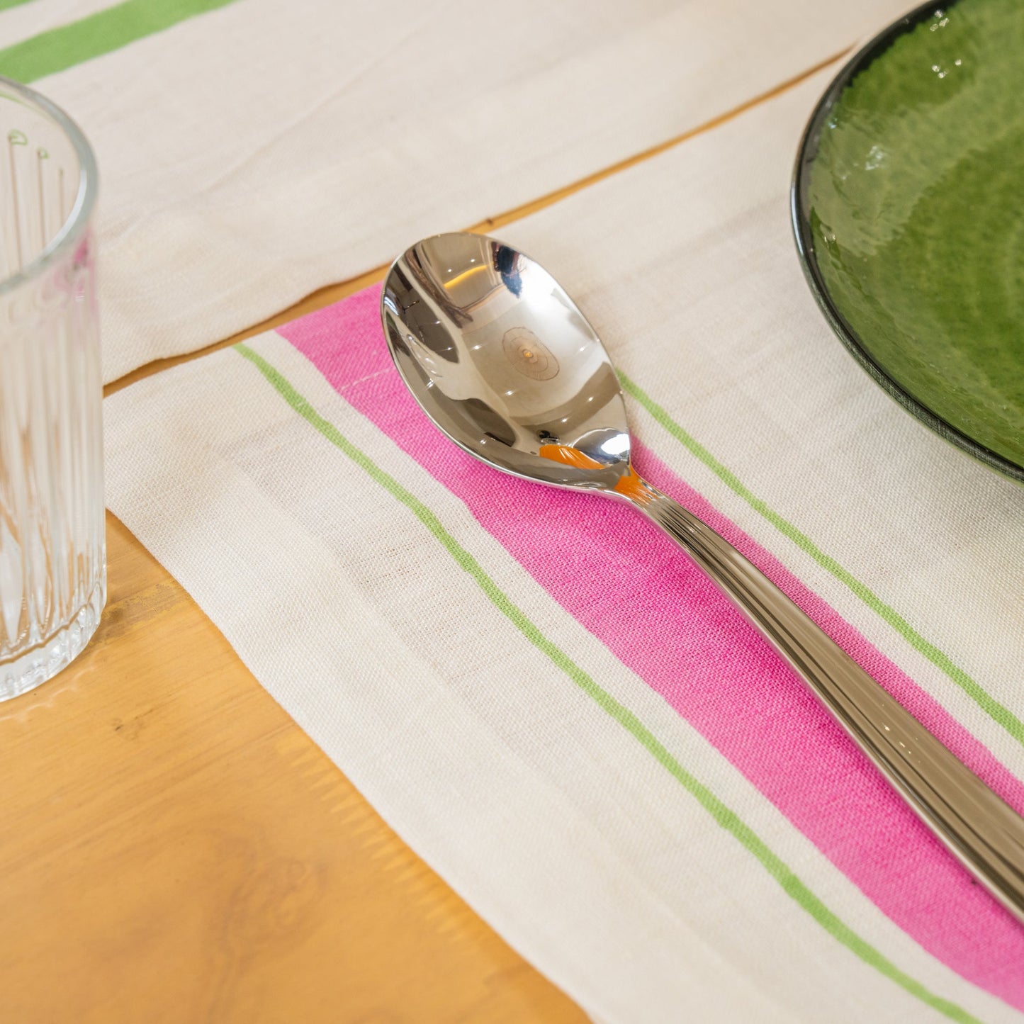 Leher Linen Placemats - Pink (Set of 2)