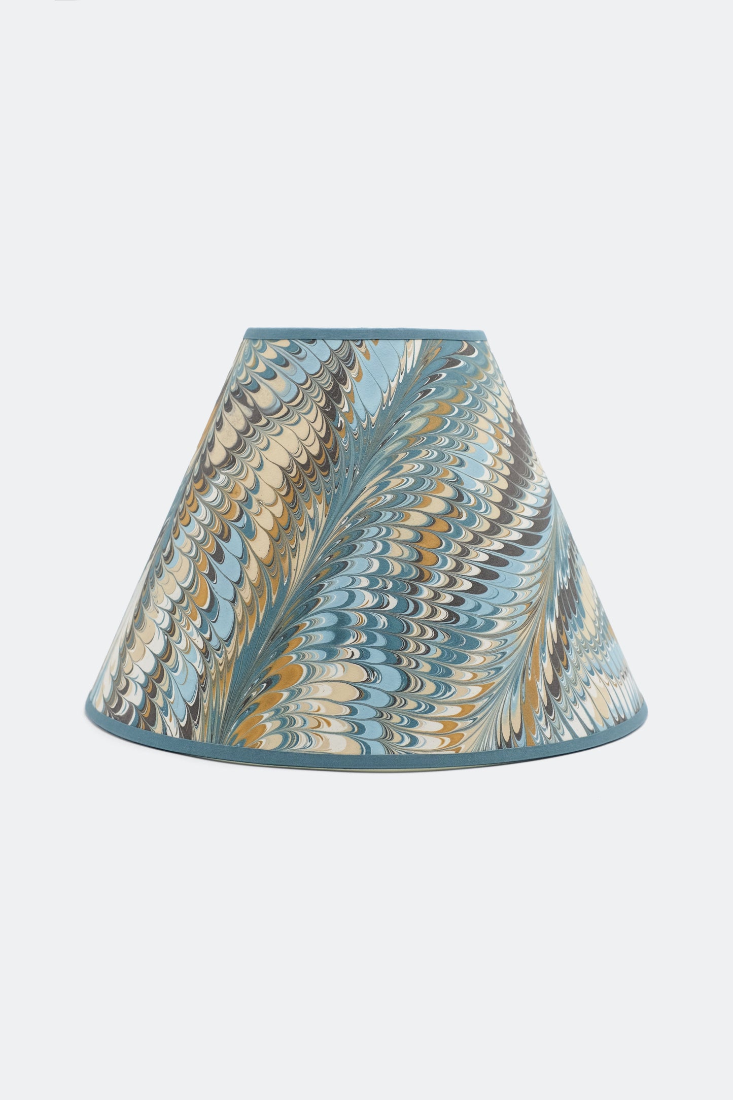 16" Empire Lampshade —  Hand-Marbled