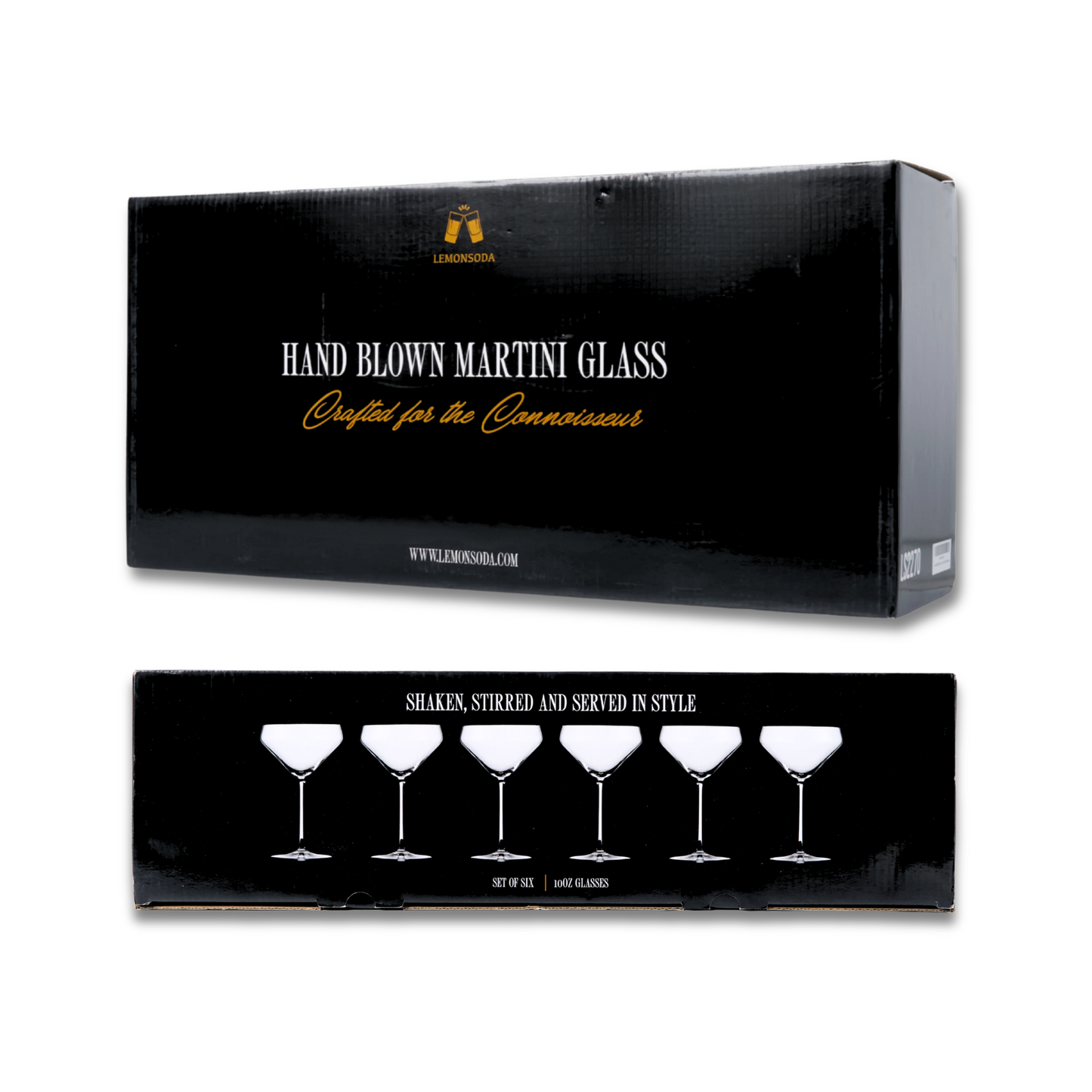 Hand Blown Martini Glass