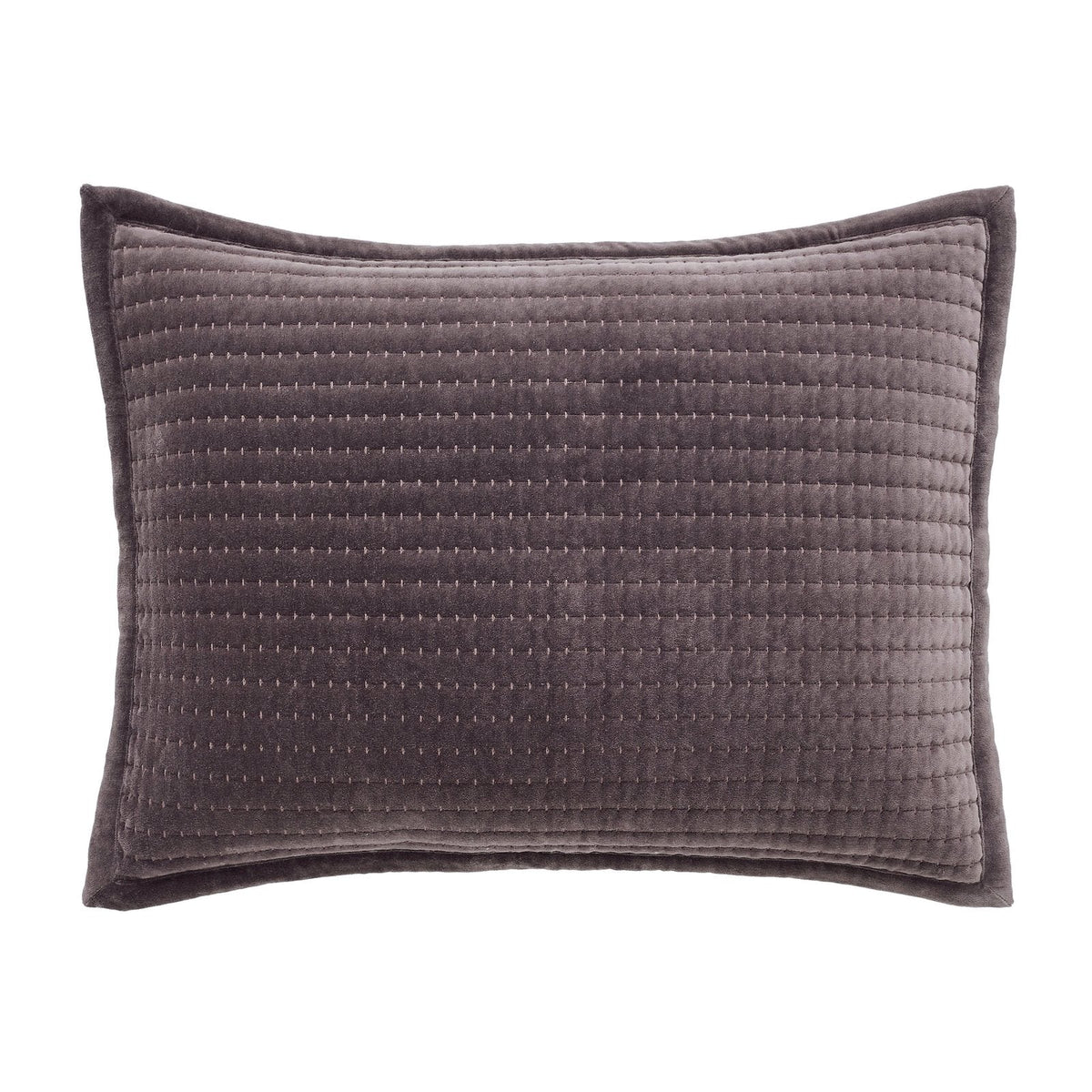 Milton Channel Stitched Velvet Coverlet Sham