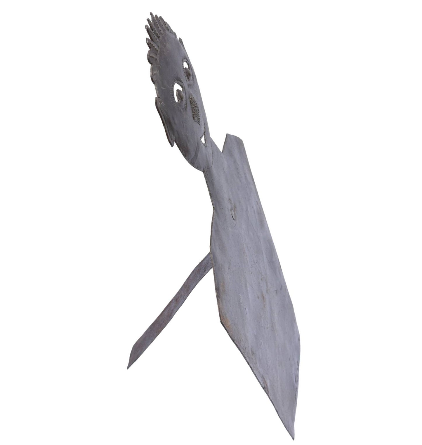 Whimsical Haitian Metal Jewelry Stand – Handmade Figure