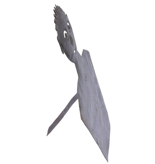 Whimsical Haitian Metal Jewelry Stand – Handmade Figure