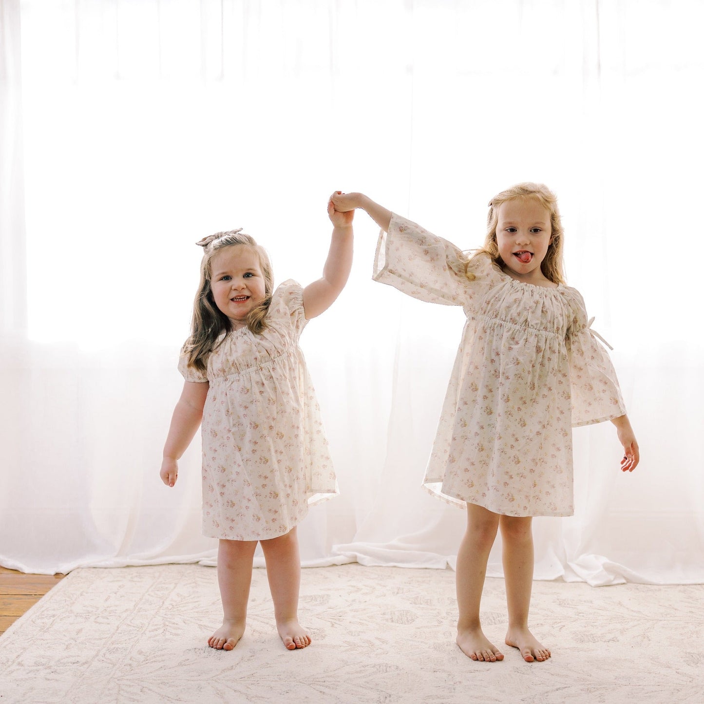 Kennedi Dress | Spring Petal |Bell Sleeve