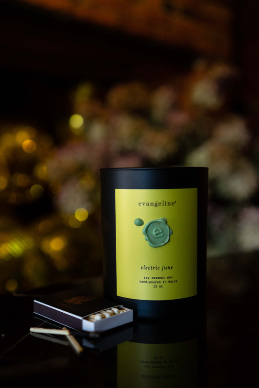 Evangeline Candle ~ electric june