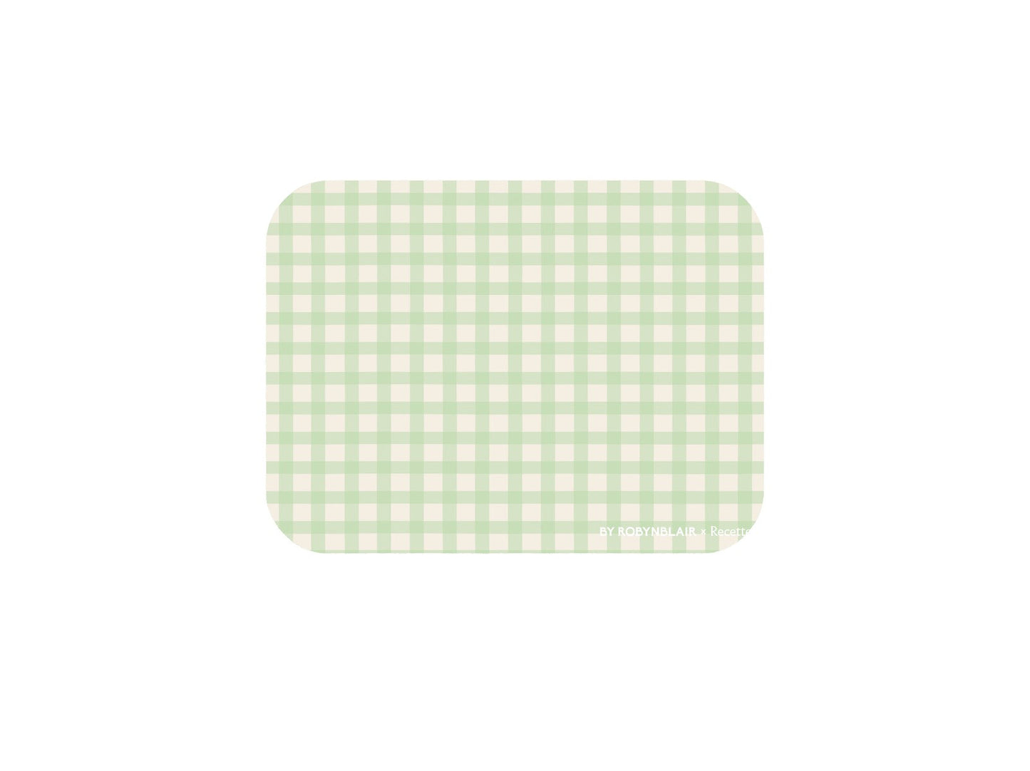2 Placemats | Green Gingham |  by robynblair x Recette