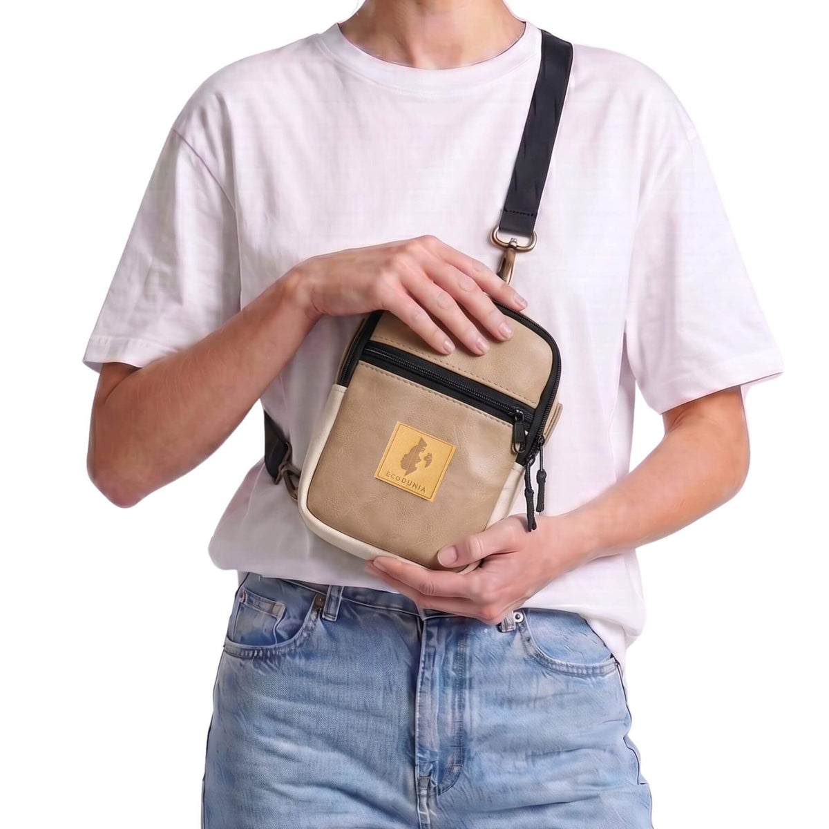 Rozi Convertible Vegan Leather Crossbody Sling Bag
