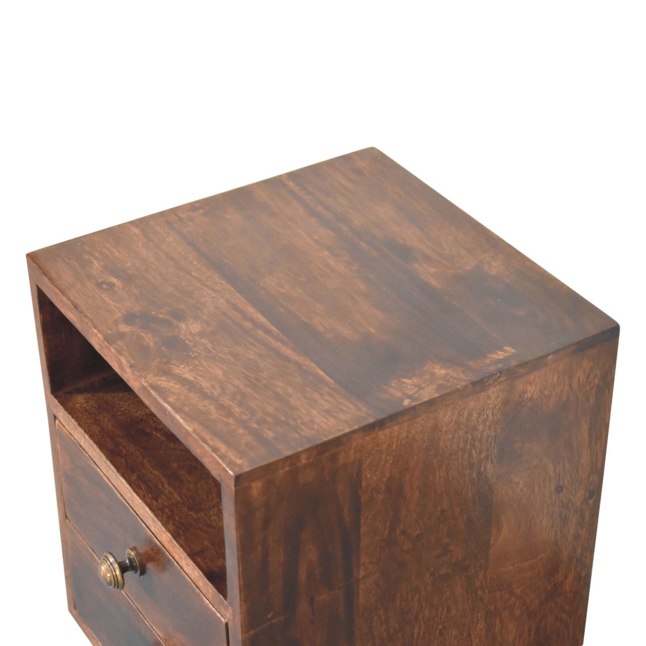 Solid Wood Mini Classic California Walnut Bedside Table