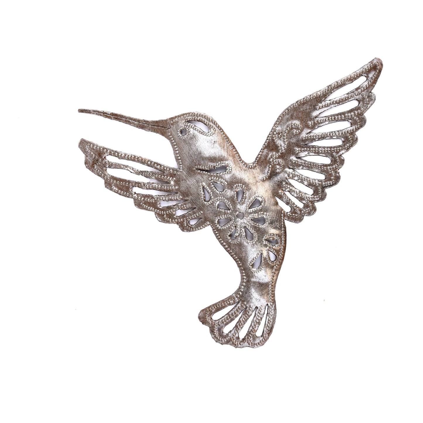 Hummingbird Wall Decor, Home Garden Accent, Floral Cutout
