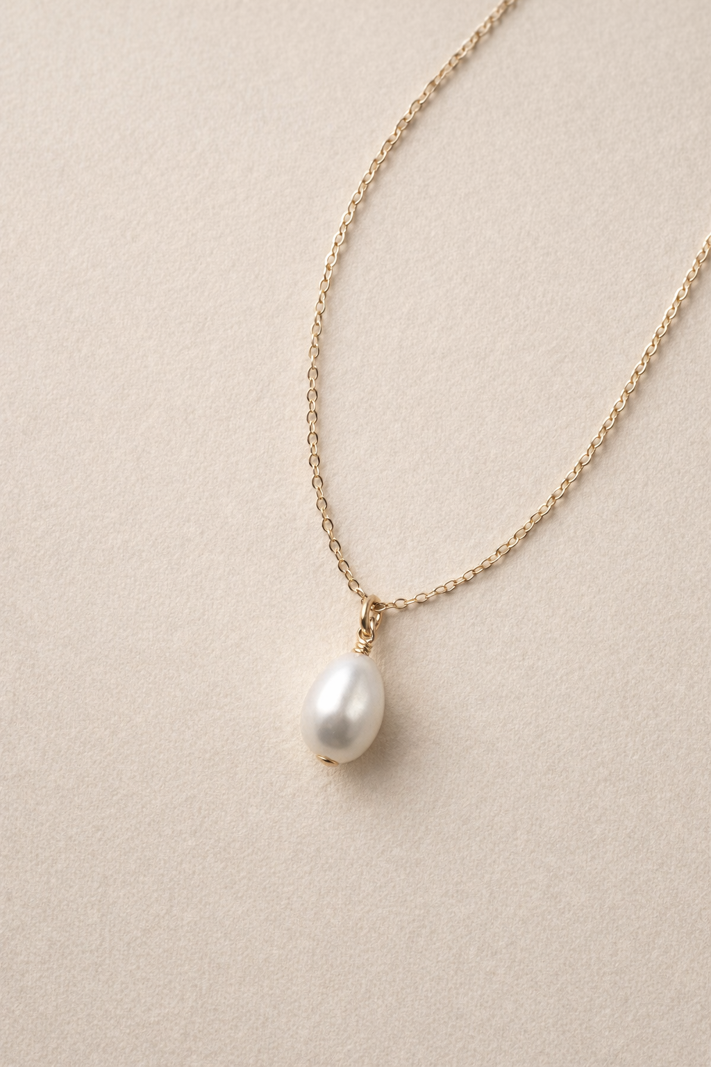 Baroque Pearl Necklace | Gold Fill