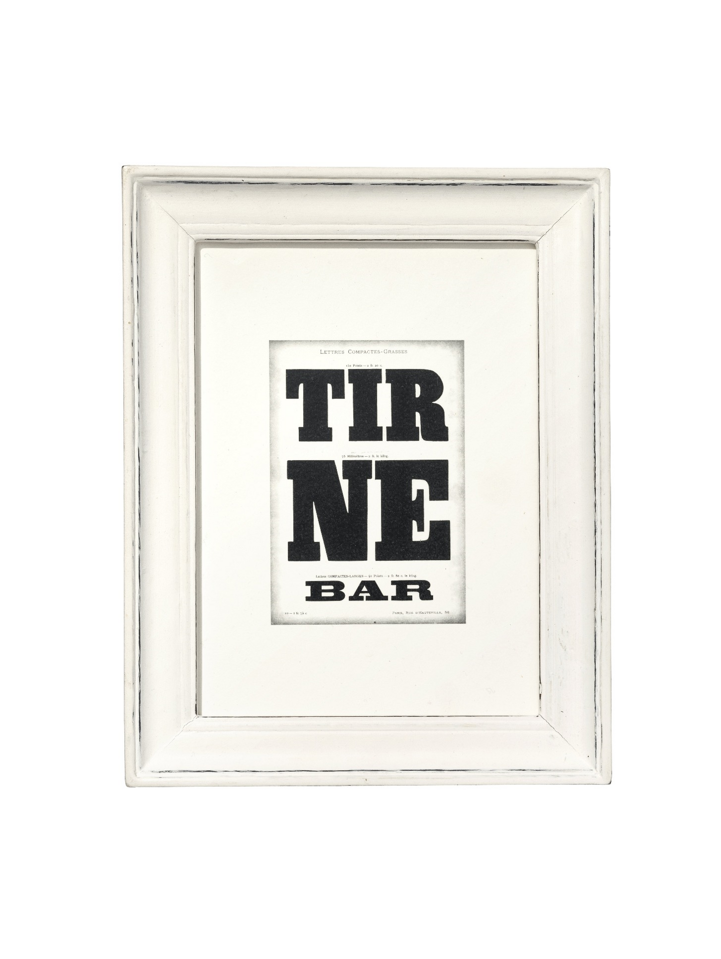 Wooden White Frame - Wide Small