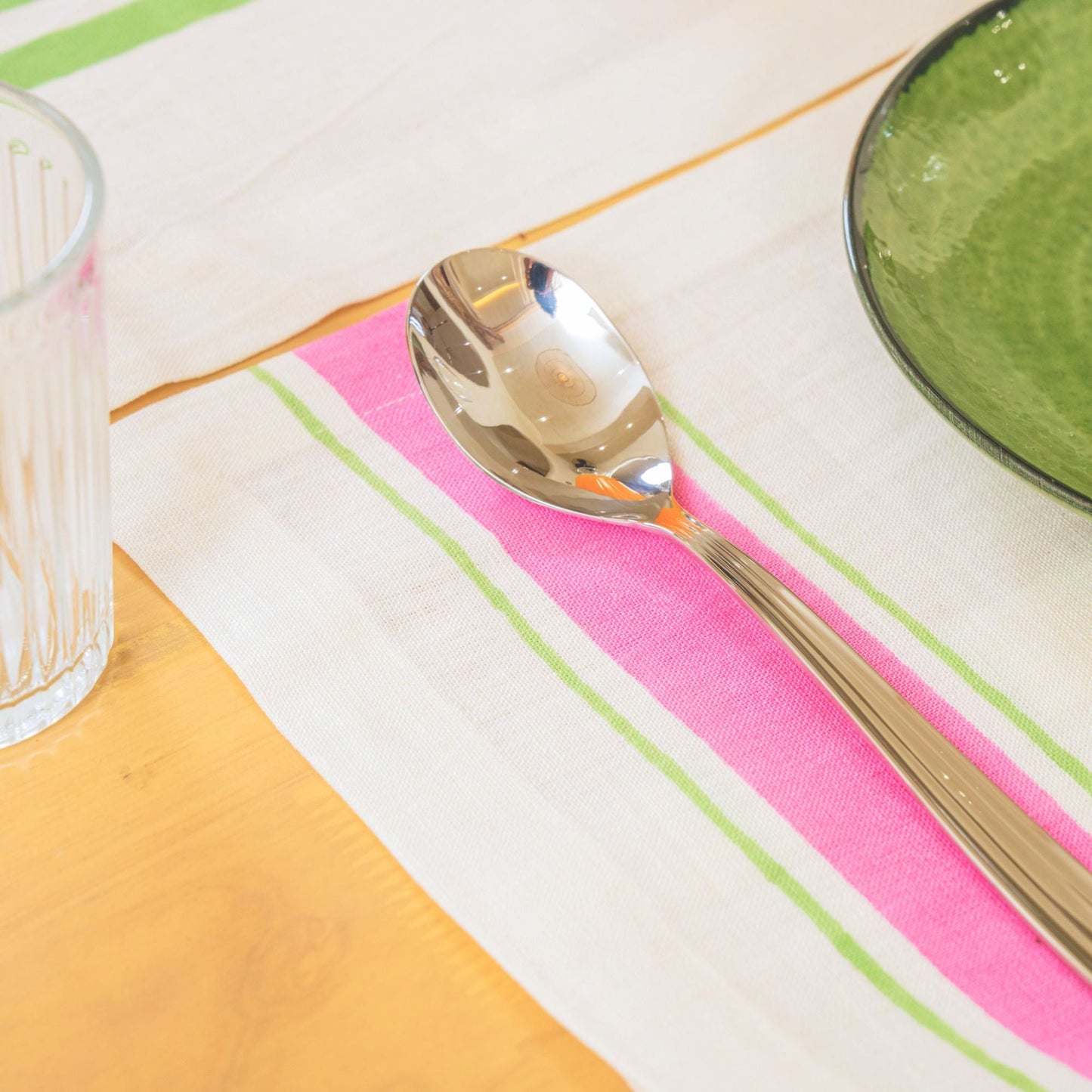 Leher Linen Placemats - Pink (Set of 2)