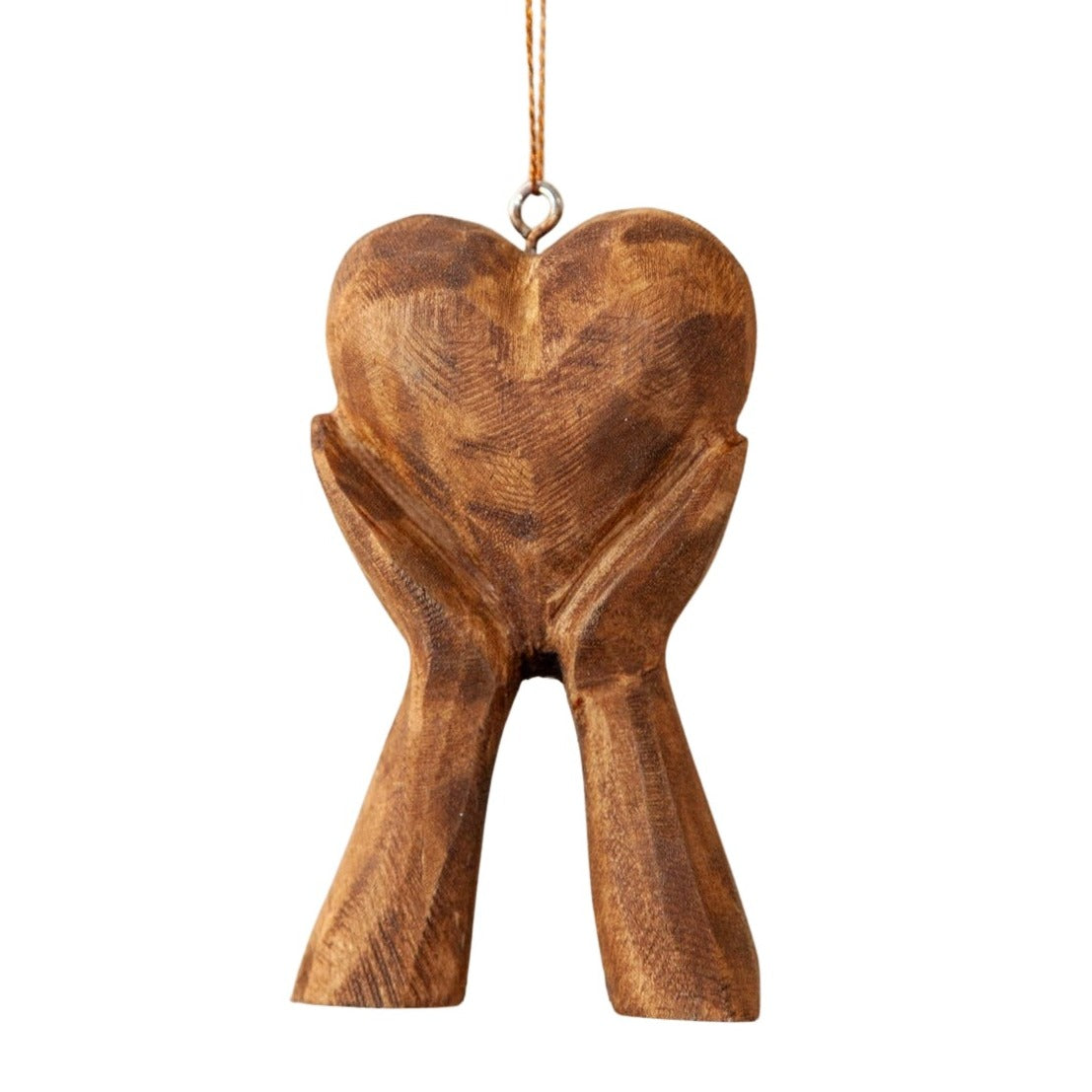 Hands Holding Heart Ornament