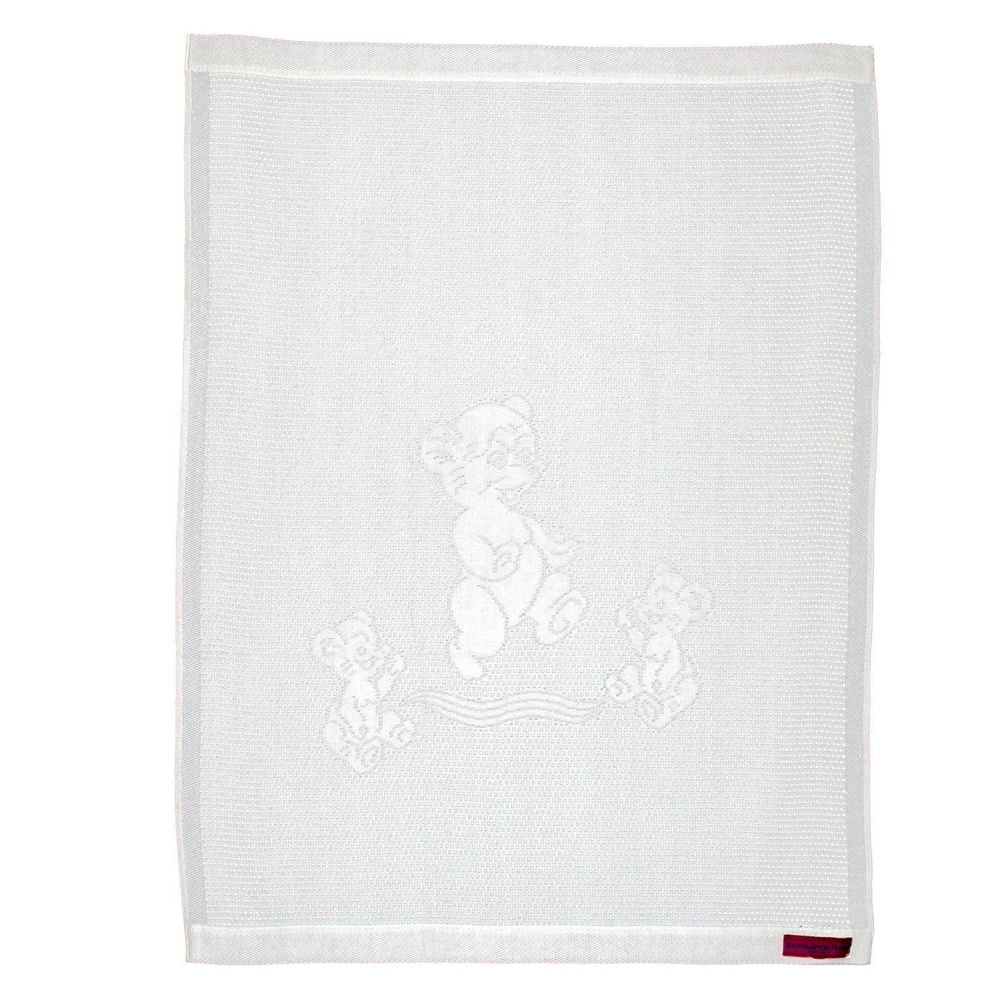 Southampton Home Lace Weave Teddy Bear Baby Blanket - White