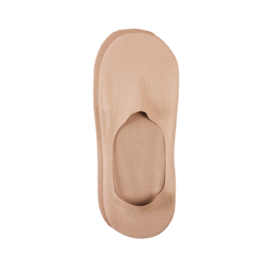 Unisex Cotton No Show Socks | Almond Beige