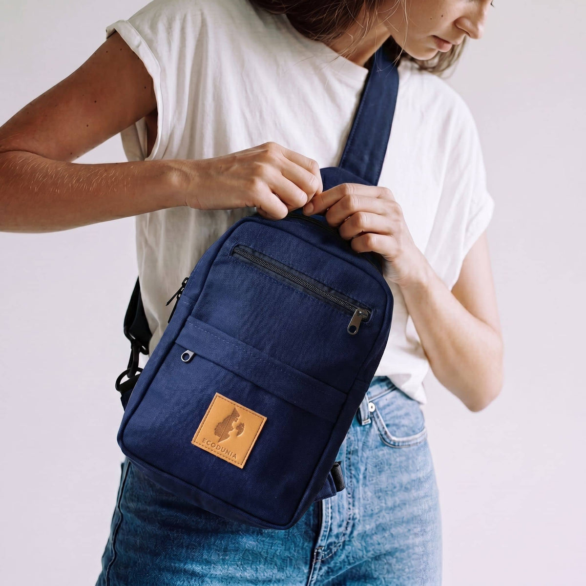 Canvas Crossbody Sling Bag for Men | Umoja Large Sling Bag for Women