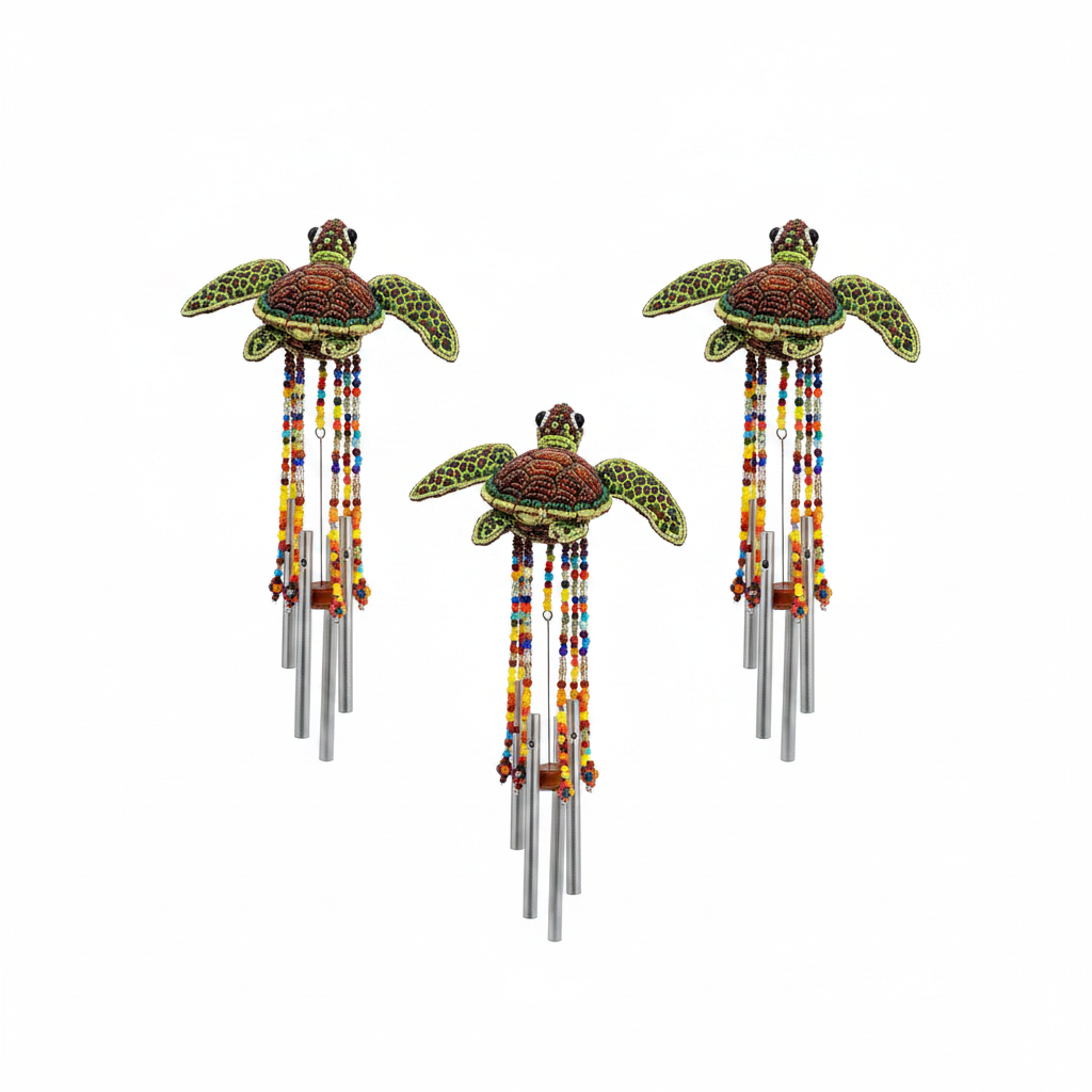 Sea Turtle Wind Chime, Sm  (Set of 3)