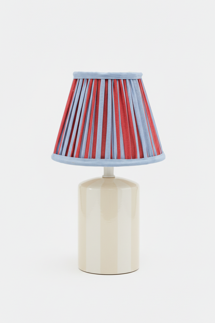 6'' Mini Pleated Lampshade —  Blockprint