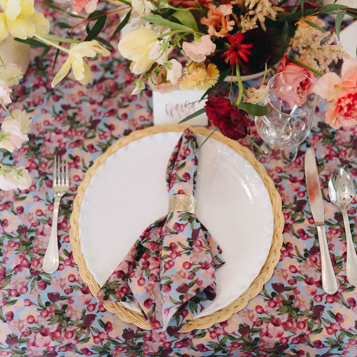 Tablecloth Romance is Dead Blue