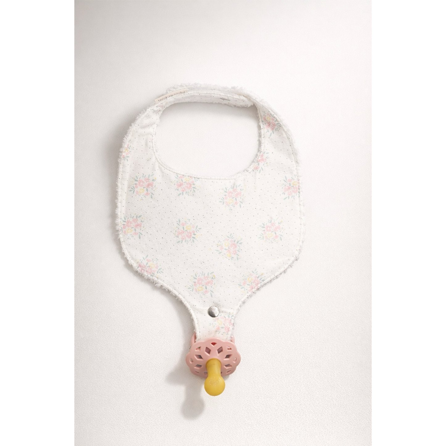 Soothe & Snap Pacifier Bib | Petite Meadow Dots