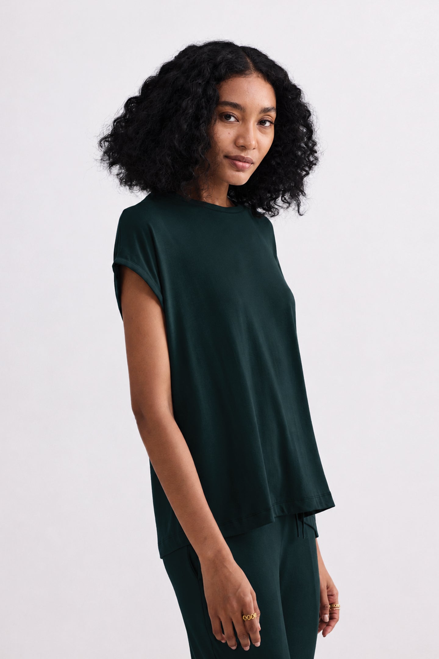 Relaxed Tee in Teal