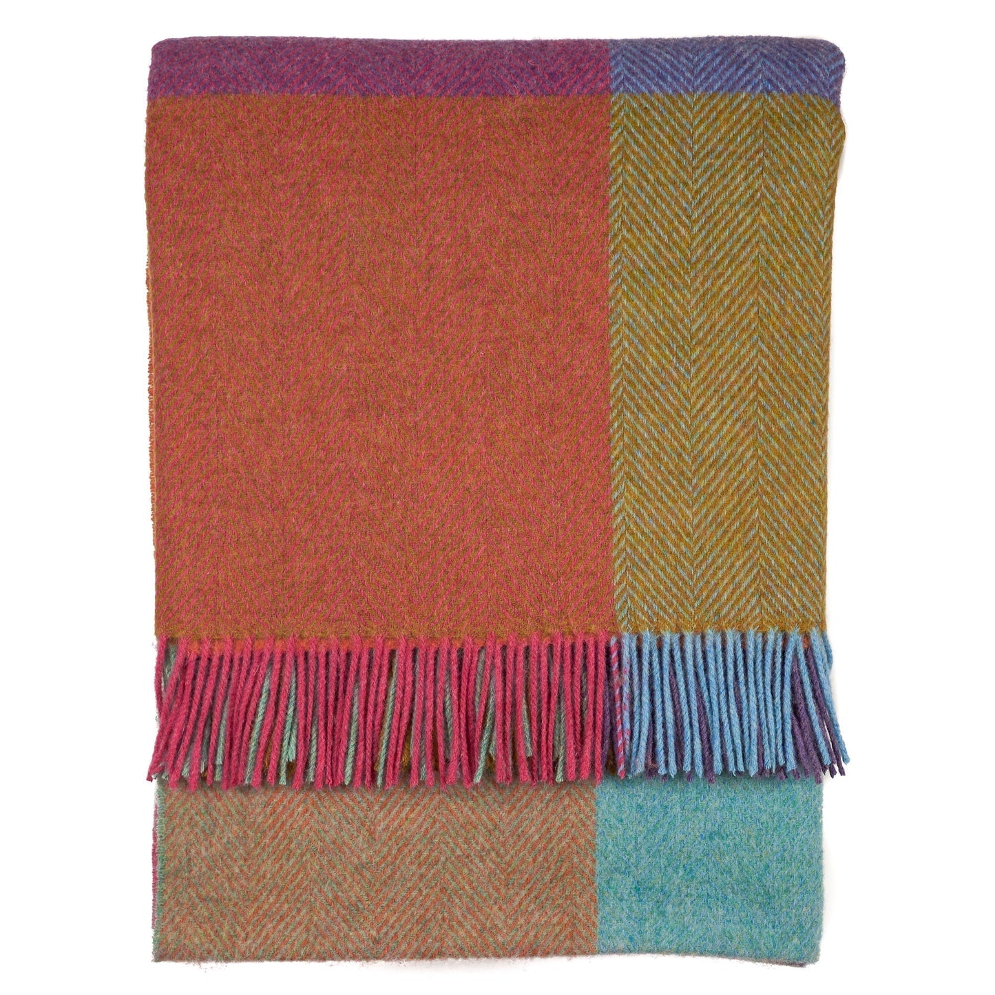 Southampton Home Merino Wool Throw – Block Kaleidoscope