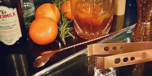 Bartender's Hammered Copper 6 Piece Cocktail Shaker Set