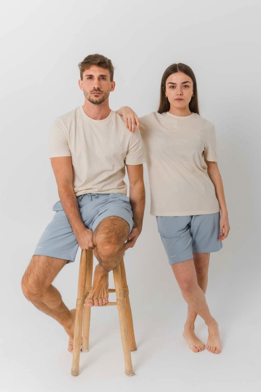 Pantalón corto Tencel - Azul Cielo