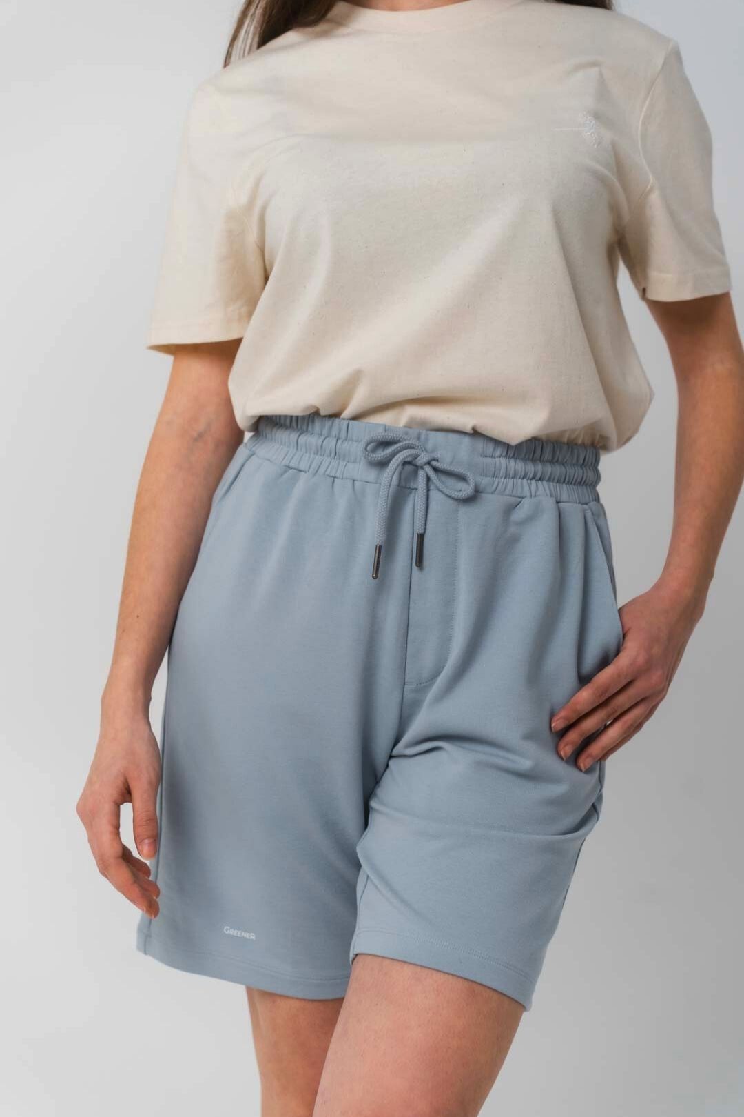 Pantalón corto Tencel - Azul Cielo