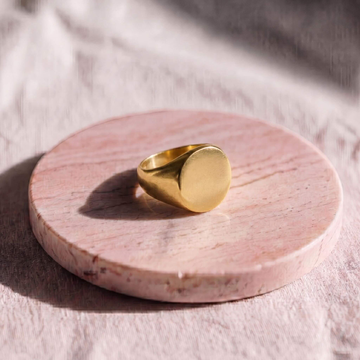 Pinky Flat Top Signet Ring for Men and Women | Tanya