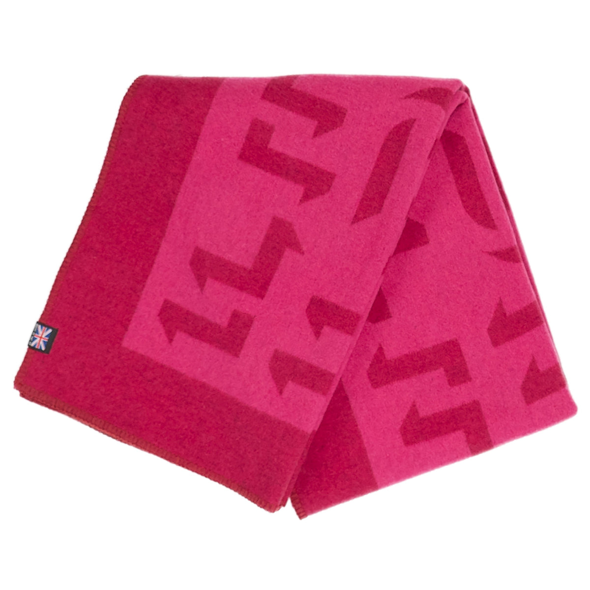 Prince of Scots Merino Wool Fleece Throw - Pink Expletive