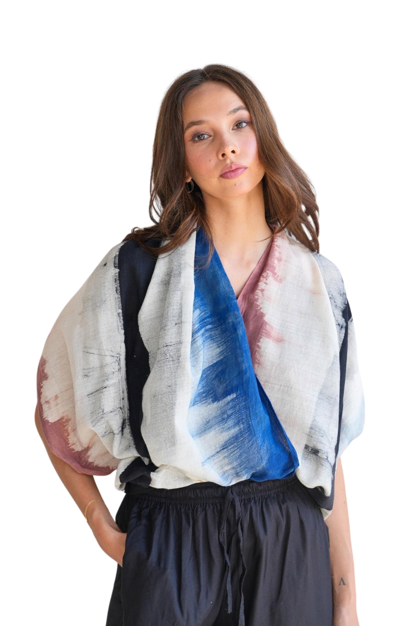 Sasha Hand Dyed Organic Cotton Scarf
