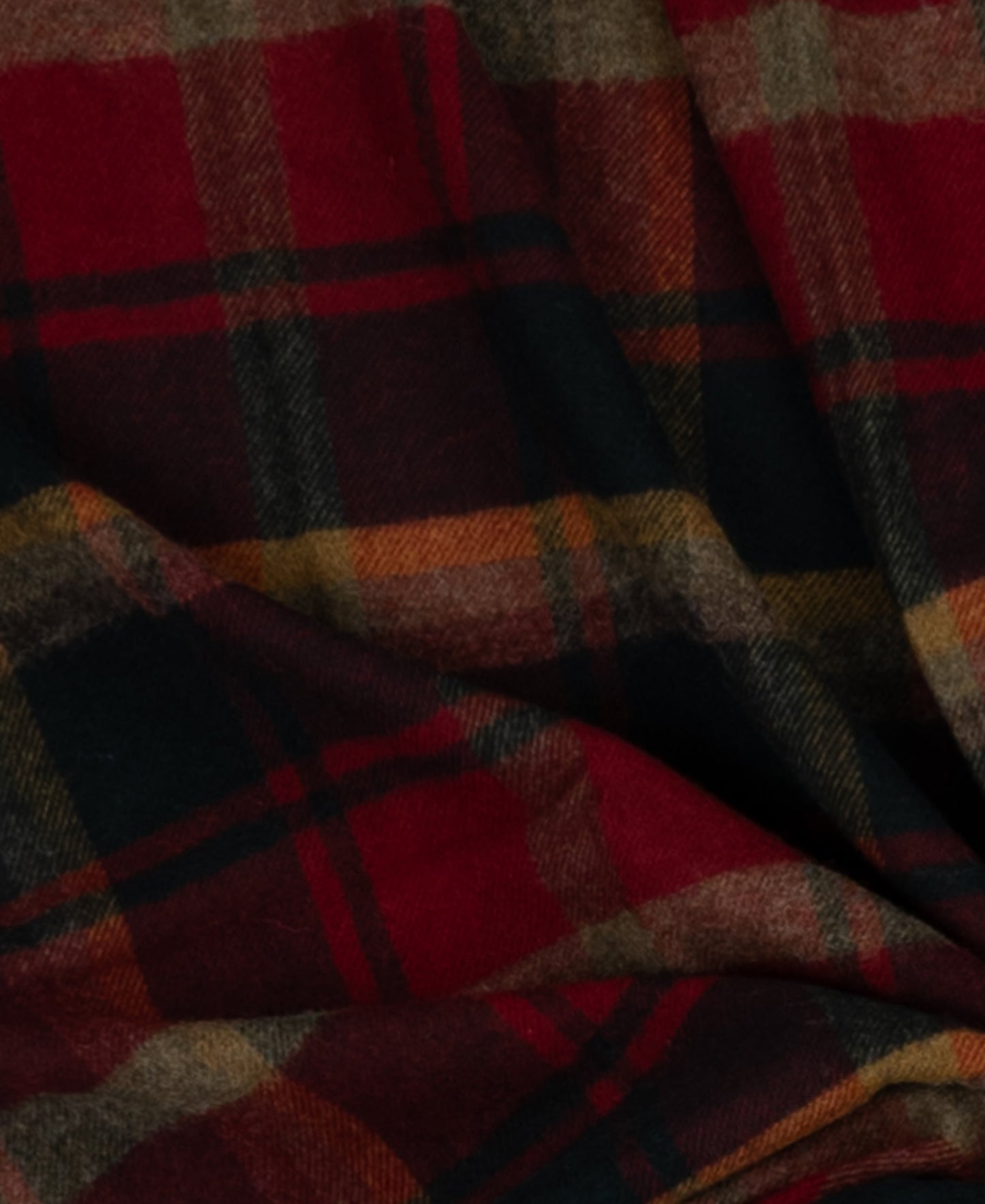 Highland Tweeds Shetland Lambswool Throw - Dark Maple