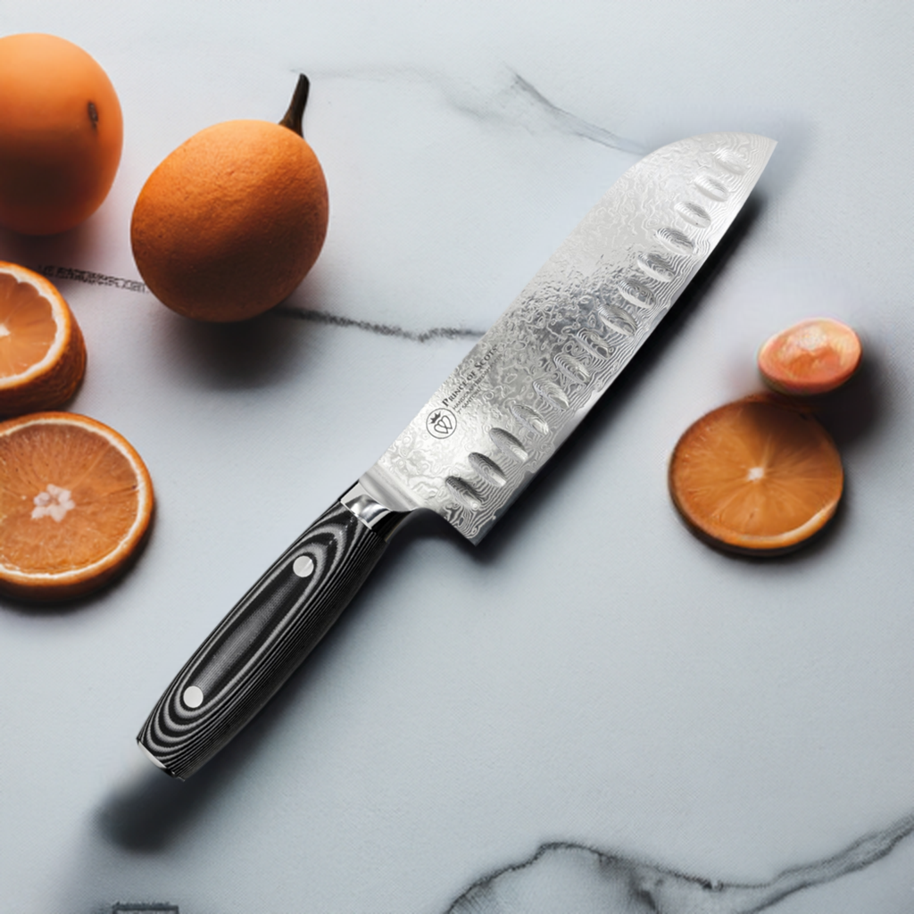7 Inch Damascus Santoku Knife
