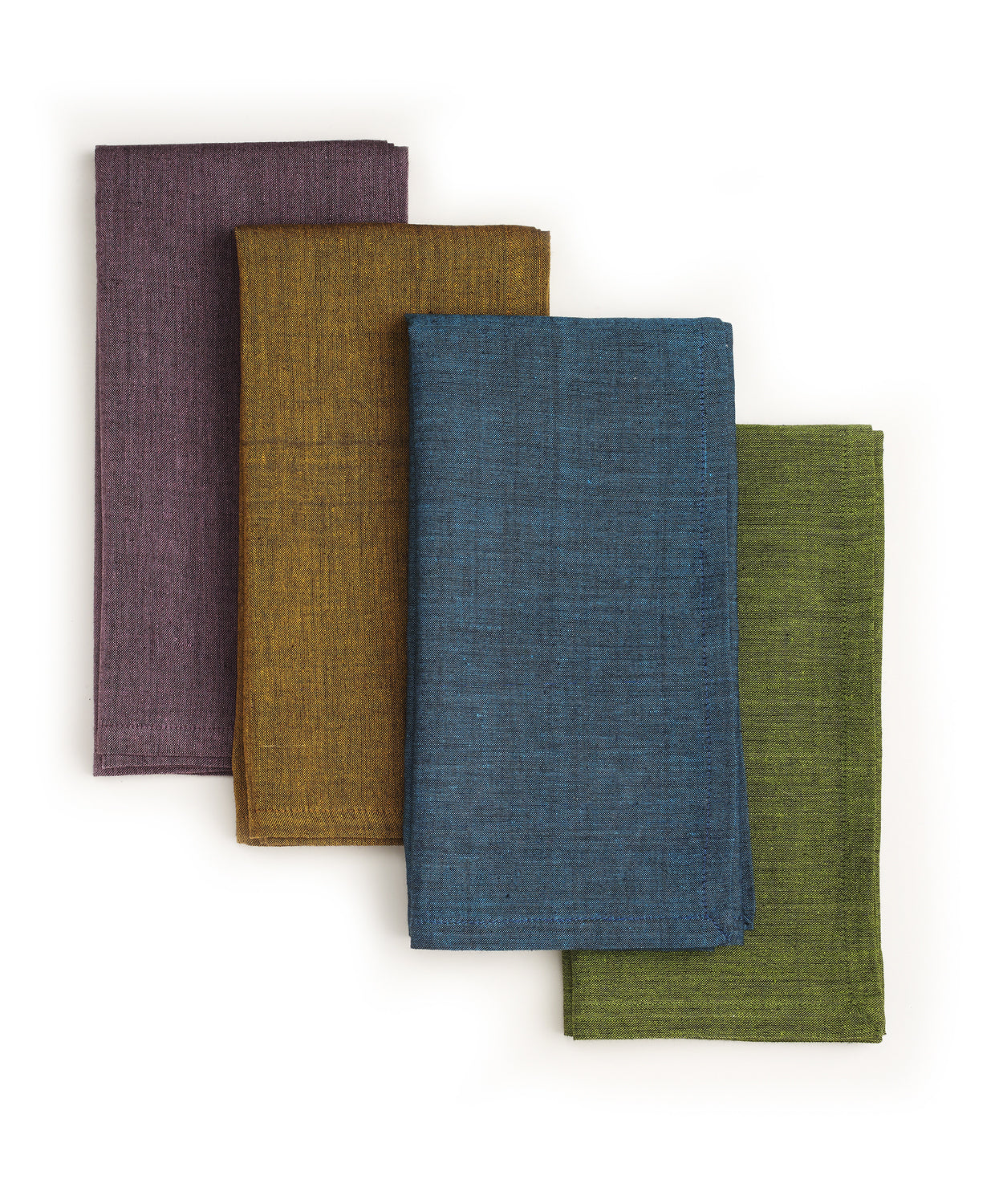 Handwoven Cotton Napkins, Set of 4 | 16" × 16" | Fair Trade | Interplay