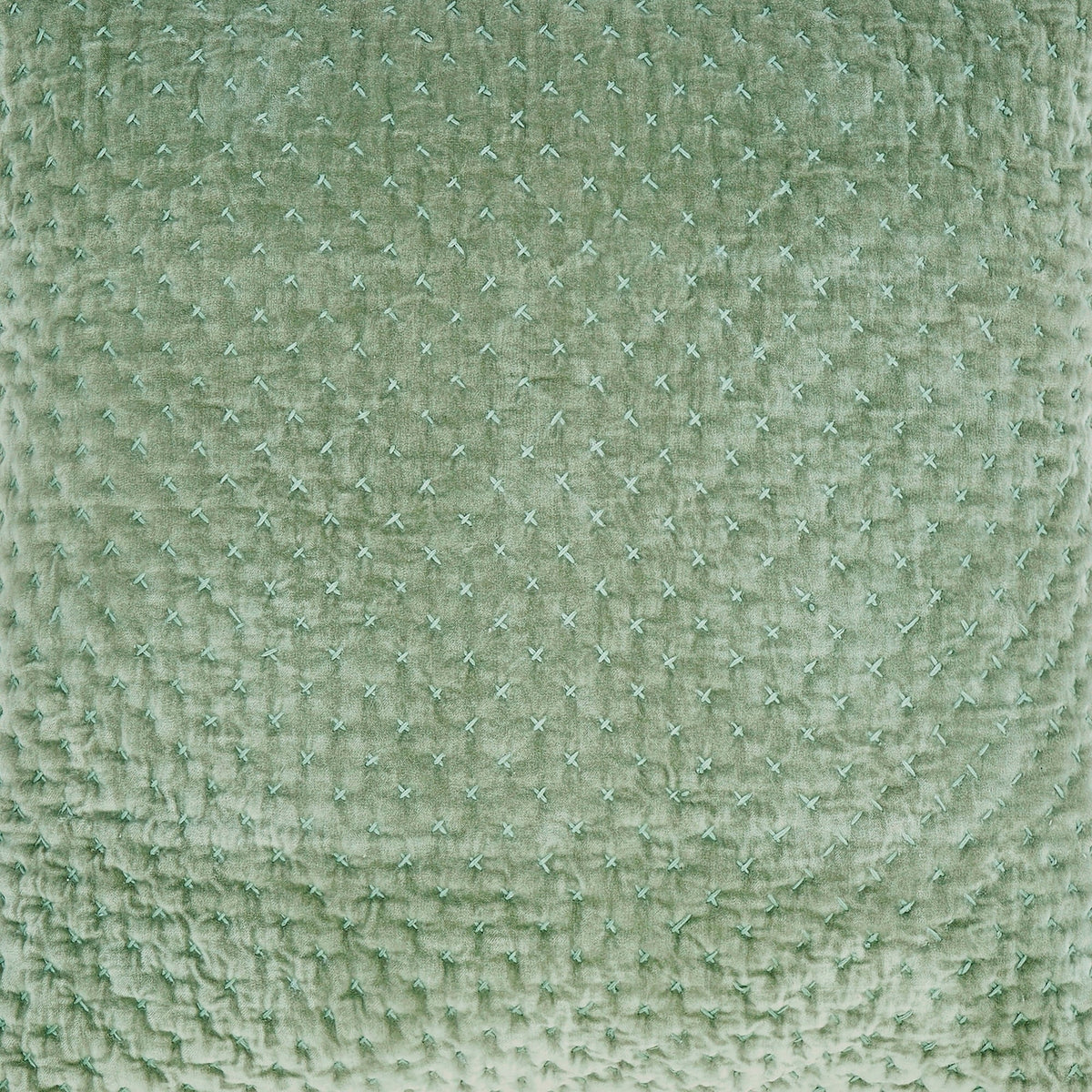 Maui Cross Stitch Velvet Quilt Sham