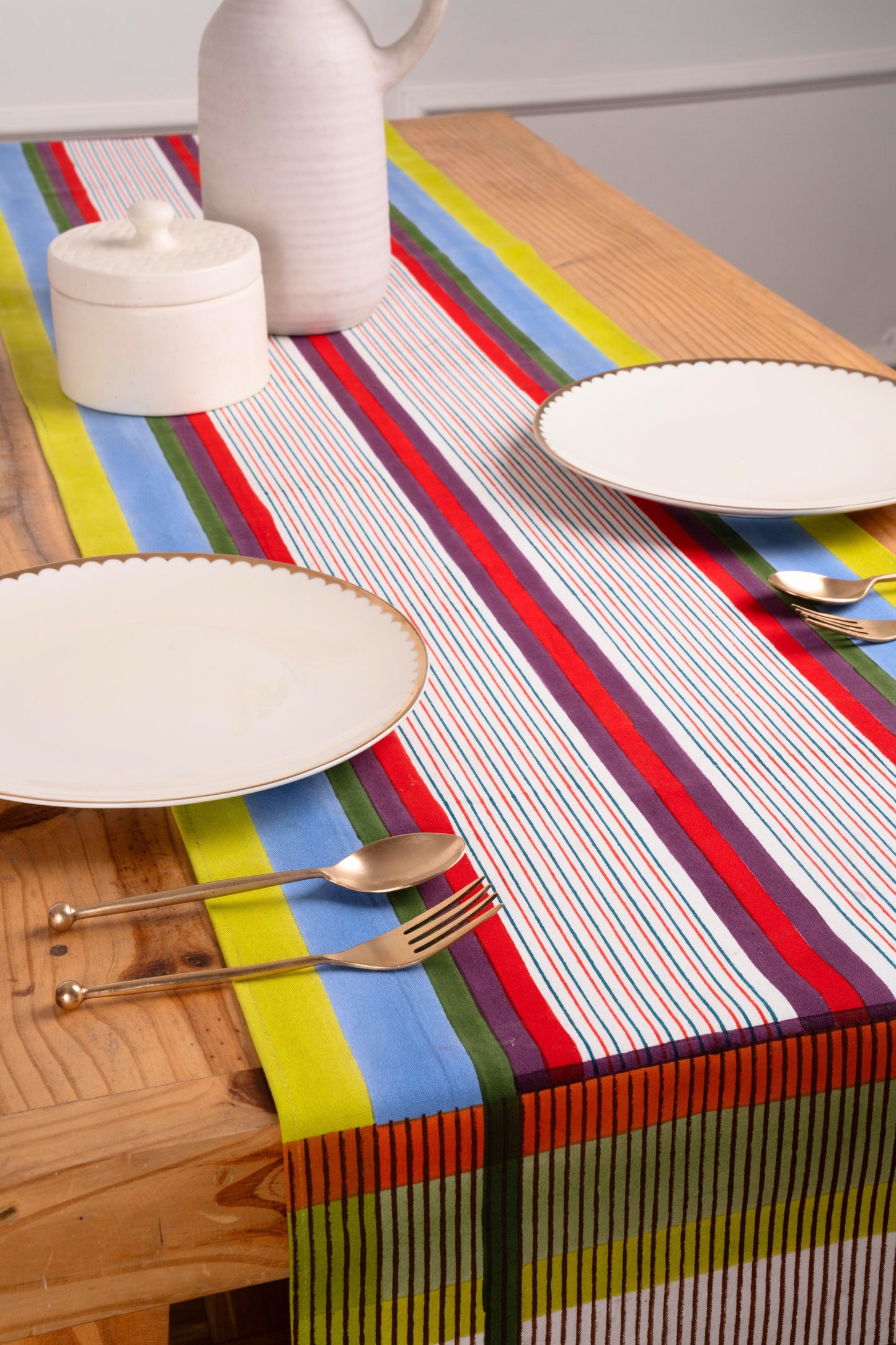 Modernist Striped Table Runner