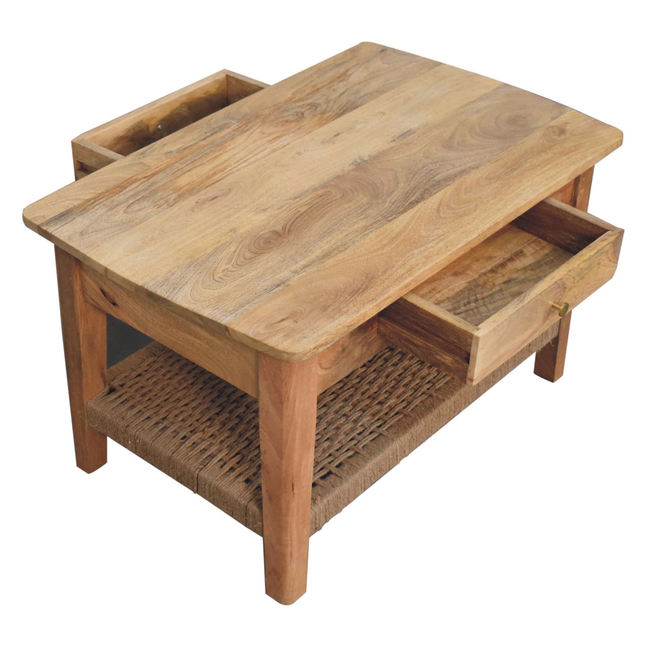 Solid Wood Rope Coffee Table