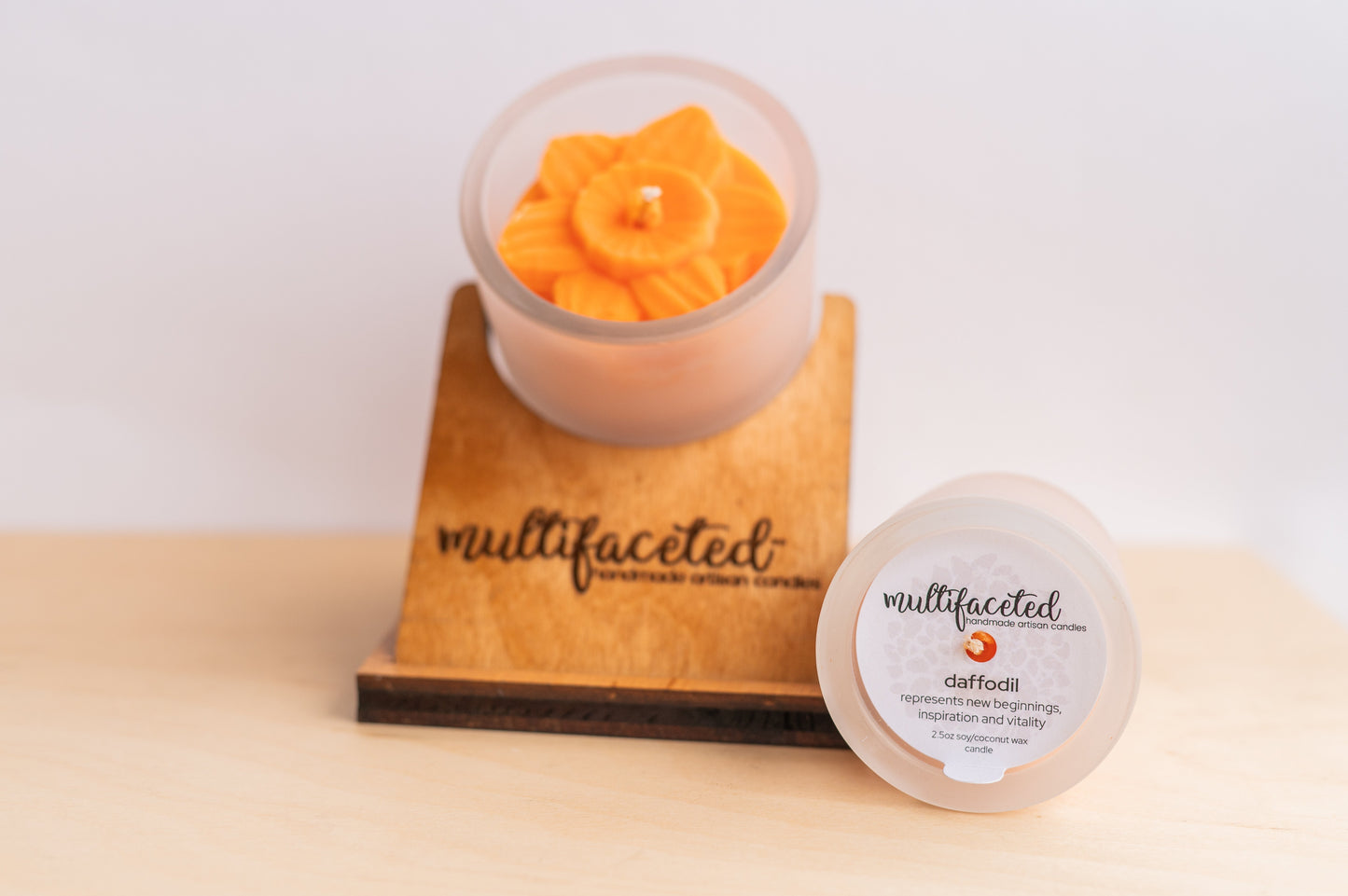 Daffodil Flower Candle