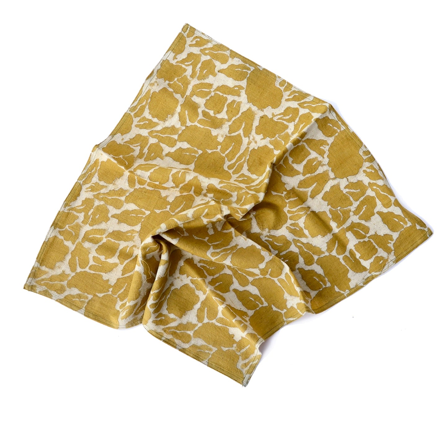 S/4 Yan Mustard Block Print Napkins