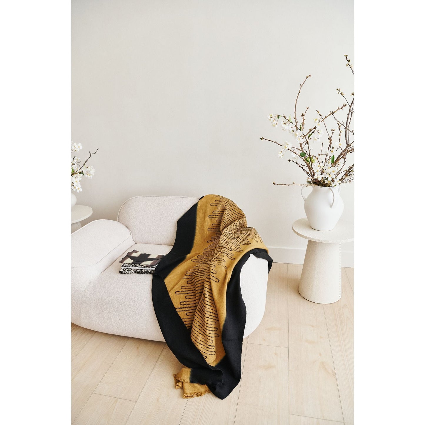 Handwoven Topaz Brown Myrtle Drift Merino Throw