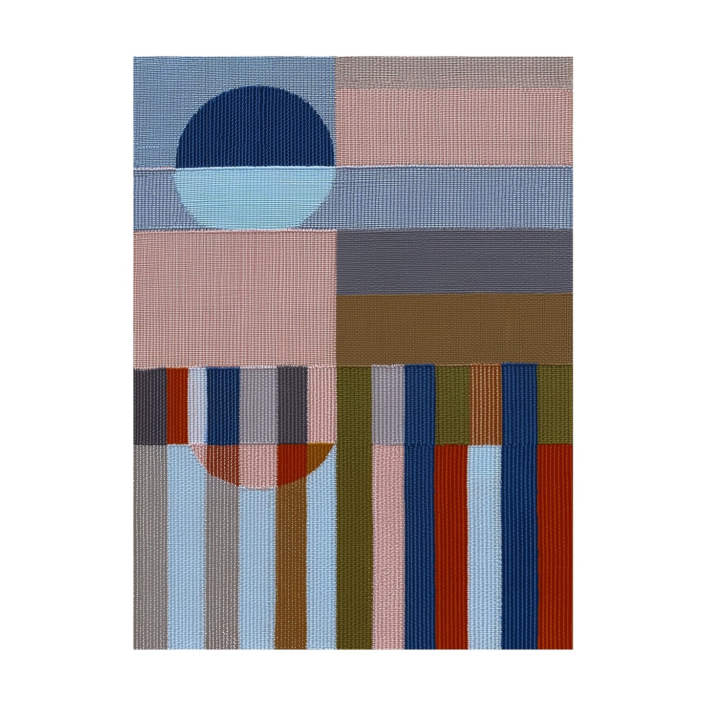 Woven Perspectives No. 06 — Geometric Abstract Art Print