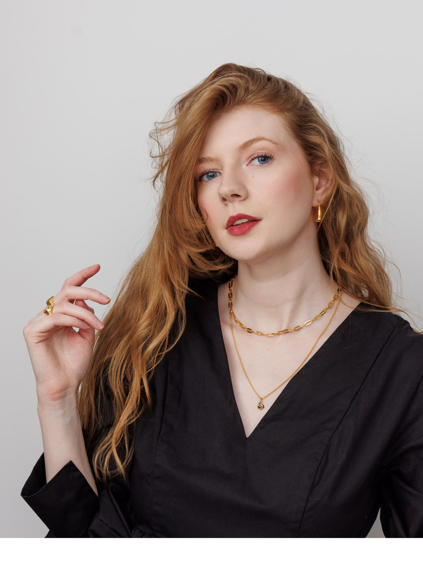 DARYL MINI NECKLACE 18k Gold Plated - Malachite