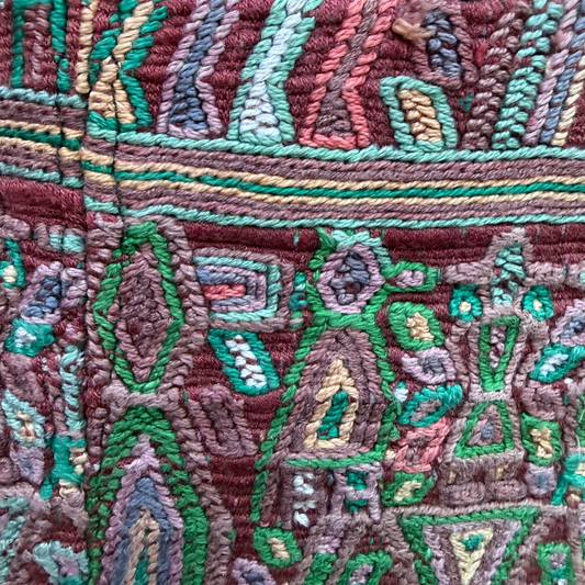 Handmade Vintage Huipil Bucket Bag